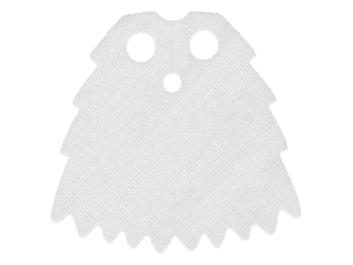 Minifigure Cape Cloth, Serrated Edges