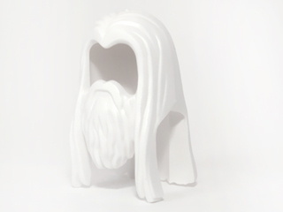 Minifigure, Hair Long Straight with Center Part and Beard