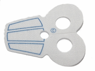 Minifigure Armor Pauldron Cloth with Blue Stripes Pattern