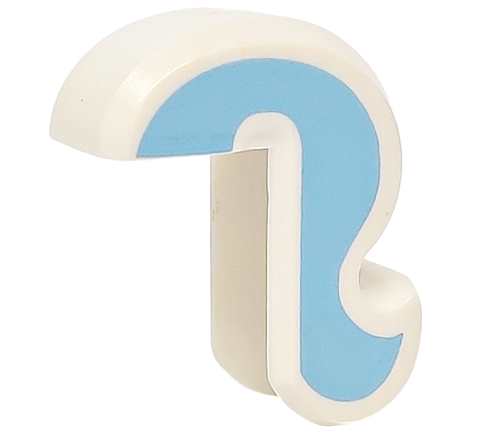 Cat Tail with Bright Light Blue Sides Pattern