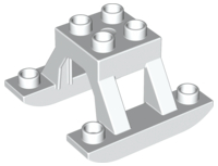 Duplo Airplane Landing Gear with Pontoons Small Raised