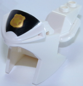 Motorcycle Fairing, Racing (Sport) Bike with Black Windshield with Gold Badge Pattern