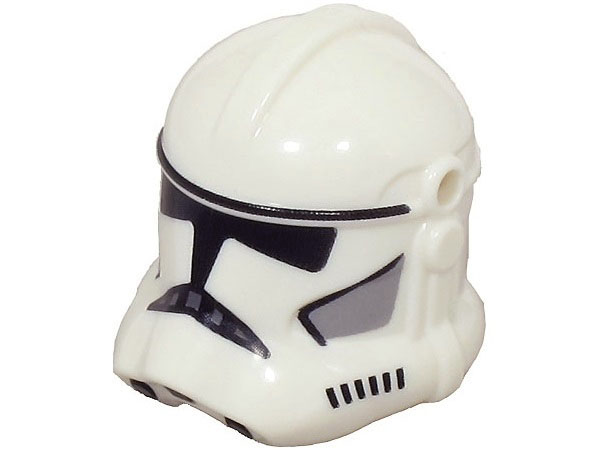 Minifigure, Headgear Helmet SW Clone Trooper (Phase 2) with Holes 