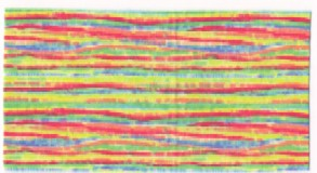 Scala Cloth Blanket 22 x 12 with Multicolored Stripes Pattern