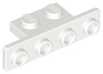 Lego 100 New Light Bluish Gray Brackets 1 x 2-1 x 4 with Rounded Corners Parts