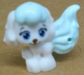 Dog, Whisker Haven Tales, Cinderella's Puppy with Light Aqua Bangs and Tail, Bright Light Blue Eyes and Dark Brown Nose Pattern (Pumpkin)