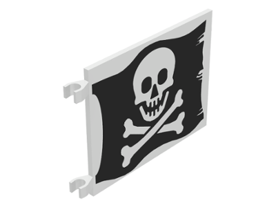 Details about   LEGO Plastic Flag 7 x 4 with Pirate Skull and Crossbones Jolly Roger 6243 6253 