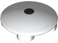 Plate, Round 2 x 2 with Rounded Bottom (Boat Stud) with Small Black Circle / Eye Pattern