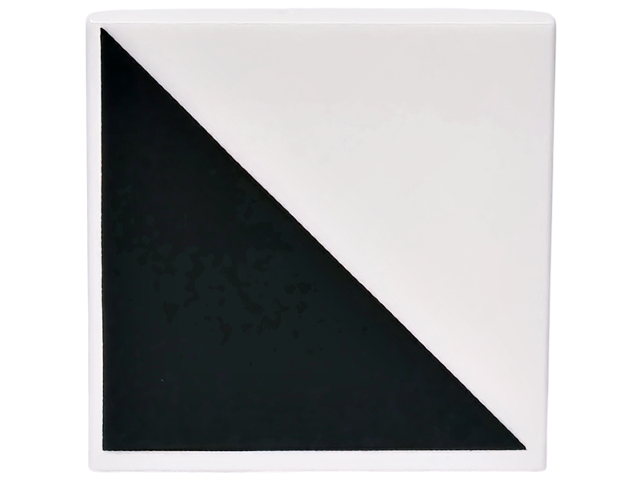 Tile 2 x 2 with Black Triangle Pattern