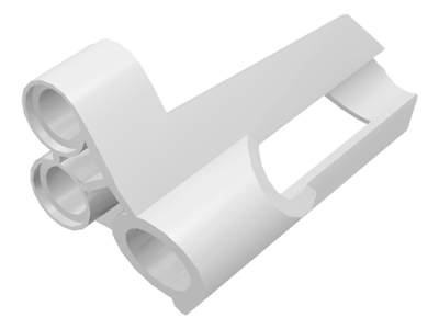 Technic Lego part no 32528 Fairing #6 Small Short Side B in White