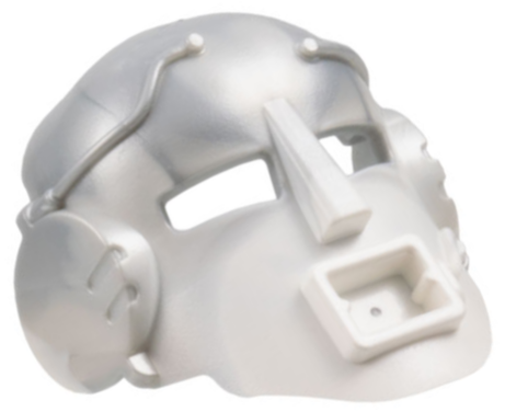 Bionicle Mask Mahiki with Marbled Pearl Light Gray Pattern