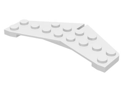 4x Aile Wedge plate 8x3 droite right blanc/white 50304 NEUF Lego 
