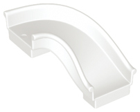 Duplo Slide Curved 90 degrees, Straight Sides