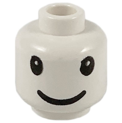⌘Grin⌘ページ Minifigure, Head Large Black Eyes and Grin Pattern : Part