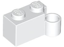 20 NEW LEGO Hinge Brick 1 x 4 Swivel Base White