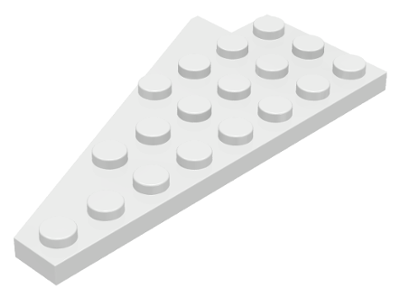 Wedge, Plate 8 x 4 Wing Right with Underside Stud Notch