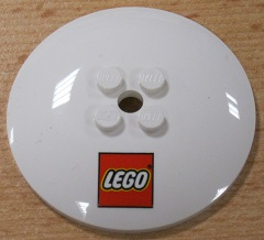 Dish 6 x 6 Inverted (Radar) - Solid Studs with LEGO Logo Pattern