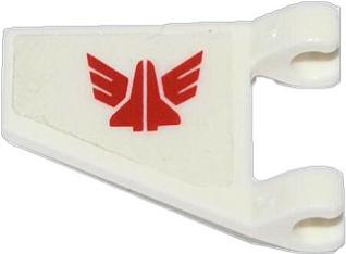 Part 44676pb012 : Flag 2 x 2 Trapezoid with Red Space Shuttle with ...