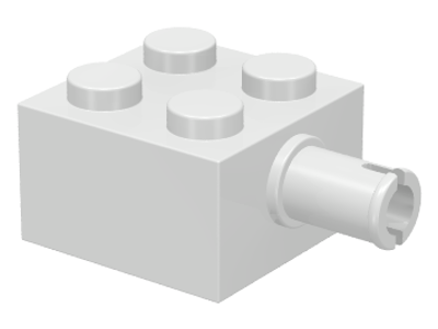 Lego 4 Light Bluish Gray 2x2 brick axle with 2 pins NEW