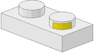 Electric Plate 1 x 2 with Contacts