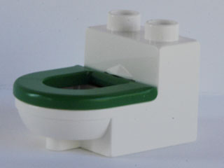 Duplo, Furniture Toilet with Green Seat (4911 / 4912)