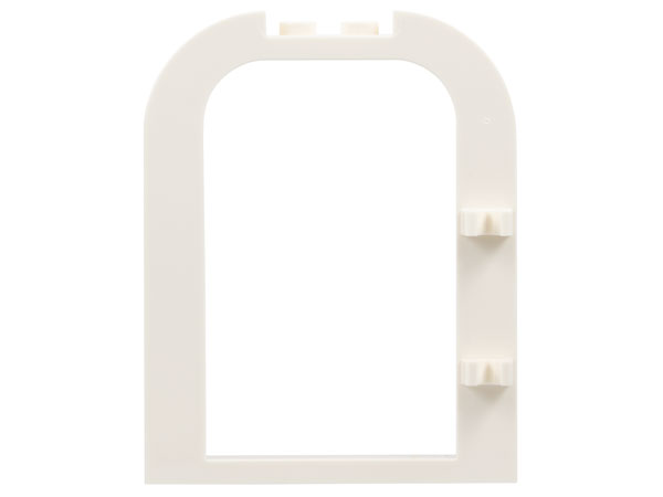 Door, Frame 1 x 6 x 6 Curved Top with 1 x 2 Cutout and Clips