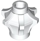 Rock 1 x 1 Crystal 6 Point (Mace Head / Brick, Round 1 x 1 with 6 Barbs / Points)