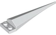 Plate, Modified 1 x 2 with Angular Extension with Molded Flexible Rubber White Tip Pattern