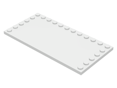 Modified 6x12 with Studs on Edges 6178 NEUF LEGO x 1 White Tile 