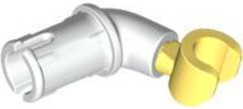 Arm with Technic Pin with Bright Light Yellow Hand