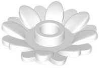 Plant Flower 2 x 2 Round with 16 Petals (Sunflower) with Open Stud