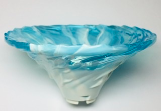 Tornado of Spinjitzu Wide with Marbled Trans-Light Blue Top Pattern