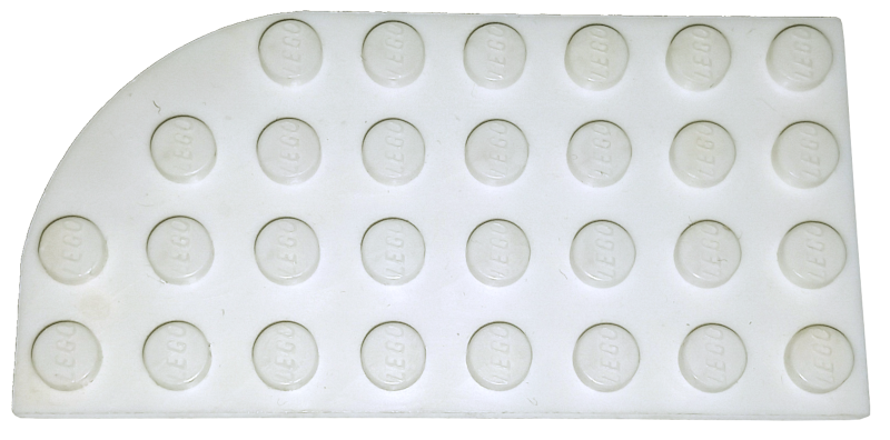 Plate, Round Curved 4 x 8 Left