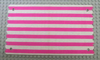Belville Roof Cloth with Dark Pink Stripes Pattern