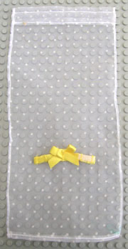 Scala Cloth Curtain with Yellow Bow and Dots Pattern