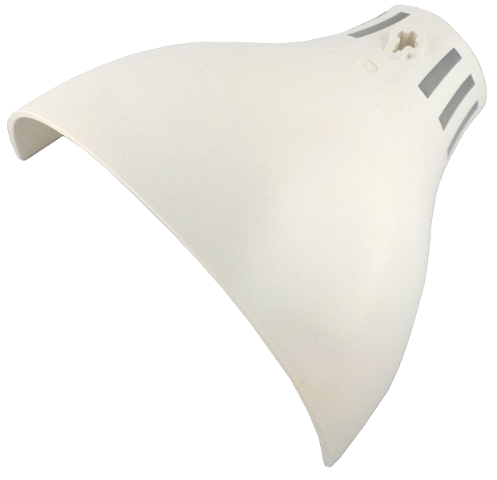 Panel 11 x 5.5 x 10 Tapered Half Cylinder with Axle Hole with 6