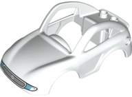 Duplo Car Body Coupe with Radiator Grille and Headlights Pattern