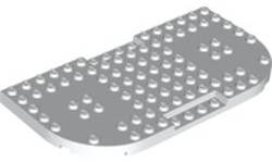 Brick, Modified 8 x 16 x 2/3 with 1 x 4 Indentations and 2 Rounded Corners