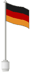 Flag on Flagpole, Wave with Germany Pattern