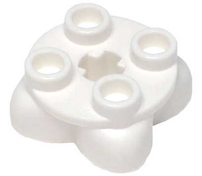 Legs with Plate Round 2 x 2 and Axle Hole - 4 Feet