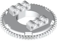 Technic Turntable 60 Tooth Straight, Top