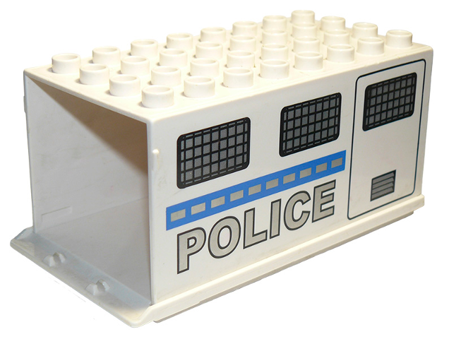 Duplo Truck Semi-Tractor Container 4 x 8 x 3.5 with Police Pattern
