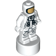 Minifigure, Utensil Statuette / Trophy with NASA Astronaut Pattern