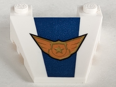 Wedge 4 x 4 Taper with Stud Notches with Sky Police Logo Pattern