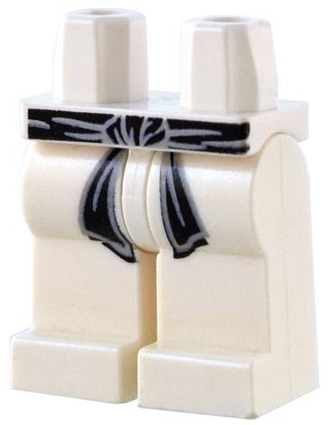 Hips and Legs with Black Karate Belt Pattern