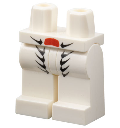 Hips and Legs with Black Scales and Red Scale Pattern