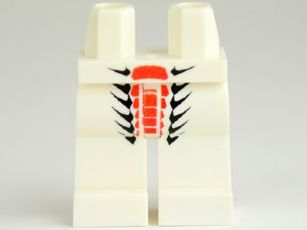 Hips and Legs with Black and Red Scales Pattern