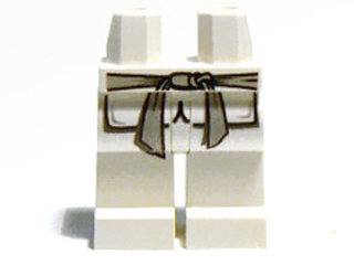 Hips and Legs with Robe Ends and Light Bluish Gray Sash Belt Pattern