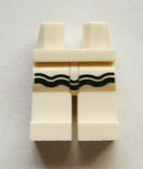 Hips and Legs with Black Ruffle Pattern