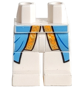 Hips and Legs with Gold and Medium Blue Coat Pattern